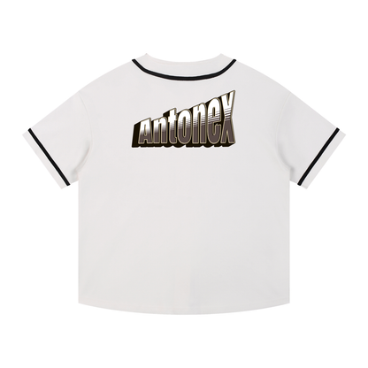 Contrast Piped Button-Up Jersey