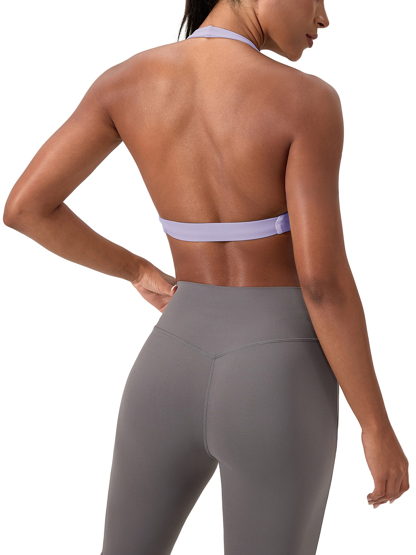 AX Pleated Halter Sports Bra